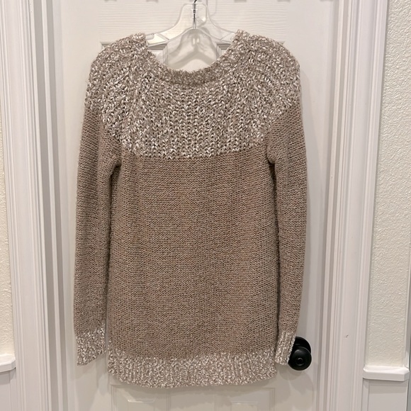 Stitch Fix Fate Clairina Taupe Textured Pullover Sweater - Picture 2 of 3